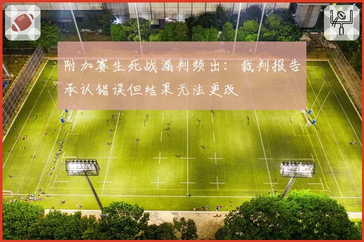 附加赛生死战漏判频出：裁判报告承认错误但结果无法更改