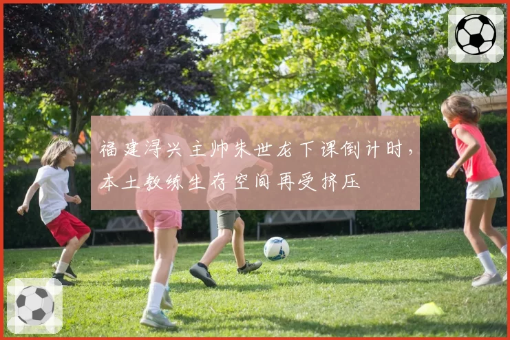 福建浔兴主帅朱世龙下课倒计时,本土教练生存空间再受挤压